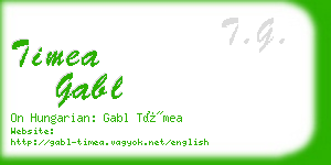 timea gabl business card